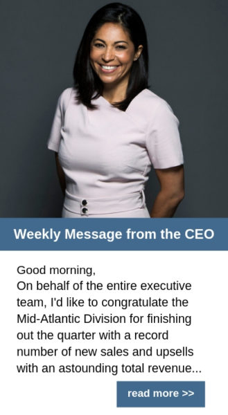 Example of Blue Ocean Brain's mobile content: Leadership messaging